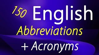 Learn English speaking, writing | English abbreviations, acronyms for online & mobile communication