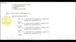 Java | Swing package 'Move JLabel using character keys' | CodeLearning