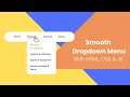 Build DROPDOWN With HTML, CSS & JS | Beginner Friendly, Step by Step Guide