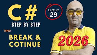 C# Break and Continue – Beginner Friendly Tutorial – Csharp programming 2026