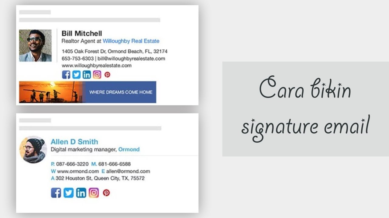 CARA BIKIN SIGNATURE EMAIL | DESIGNHILL.COM - YouTube