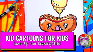 100 Cartoons for Kids | It's Time to Level-Up your Drawing Skills!
