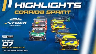 STOCK CAR 2024 | HIGHLIGHTS CORRIDA SPRINT, ETAPA 07 | BELO HORIZONTE