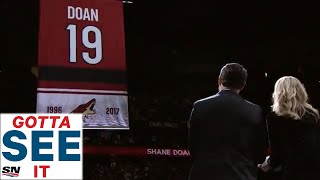 GOTTA SEE IT: Arizona Coyotes Honour Shane Doan With Amazing Jersey Retirement