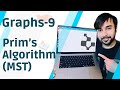 Graph Data Structure | Part 9 | Prim's Algorithm | MST Step by Step Demo & Code