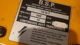 Taking apart B.S.P Duty Transformer