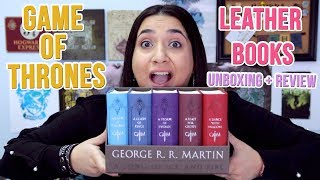 Game of Thrones Leather Boxed Set Unboxing and Review | GeekGlitz