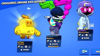 Robo Rumble Insane 16 with 2 Brawlers Power 1??🤯 | Brawl Stars