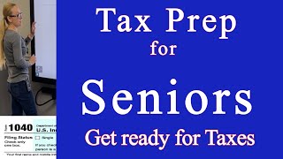 Income Tax Checklist for Seniors, Includes forms needed to efile, 1040, 1040SR