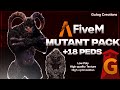 Apocalypse Ped Pack for FiveM Mutant Pack- Lore Friendly #fivem #zombie #apocalypse