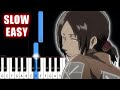 Call of silence (Ymir Theme) - SLOW EASY Piano Tutorial