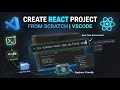 Create a project in vscode from scratch | React.js