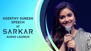 Keerthy Suresh Speech | Sarkar Audio Launch