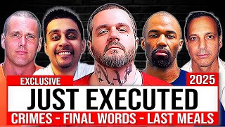 Every US Prisoner EXECUTED in 2025 | Crimes, Final Meals & Last Words