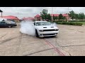 2020 Dodge Challenger hellcat redeye massive burn out** tire explodes!