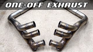 Kawasaki Z1300 custom motorcycle build - exhaust fabrication part 2