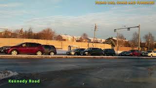 Christmas Weekend Driving to Tandoori Style Restaurant in Brampton Canada 1080p