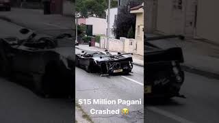 SUPERCAR CRASH! $15 million dollar PAGANI crash!