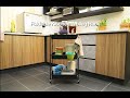 PWP Foldable Kitchen Trolley Rack