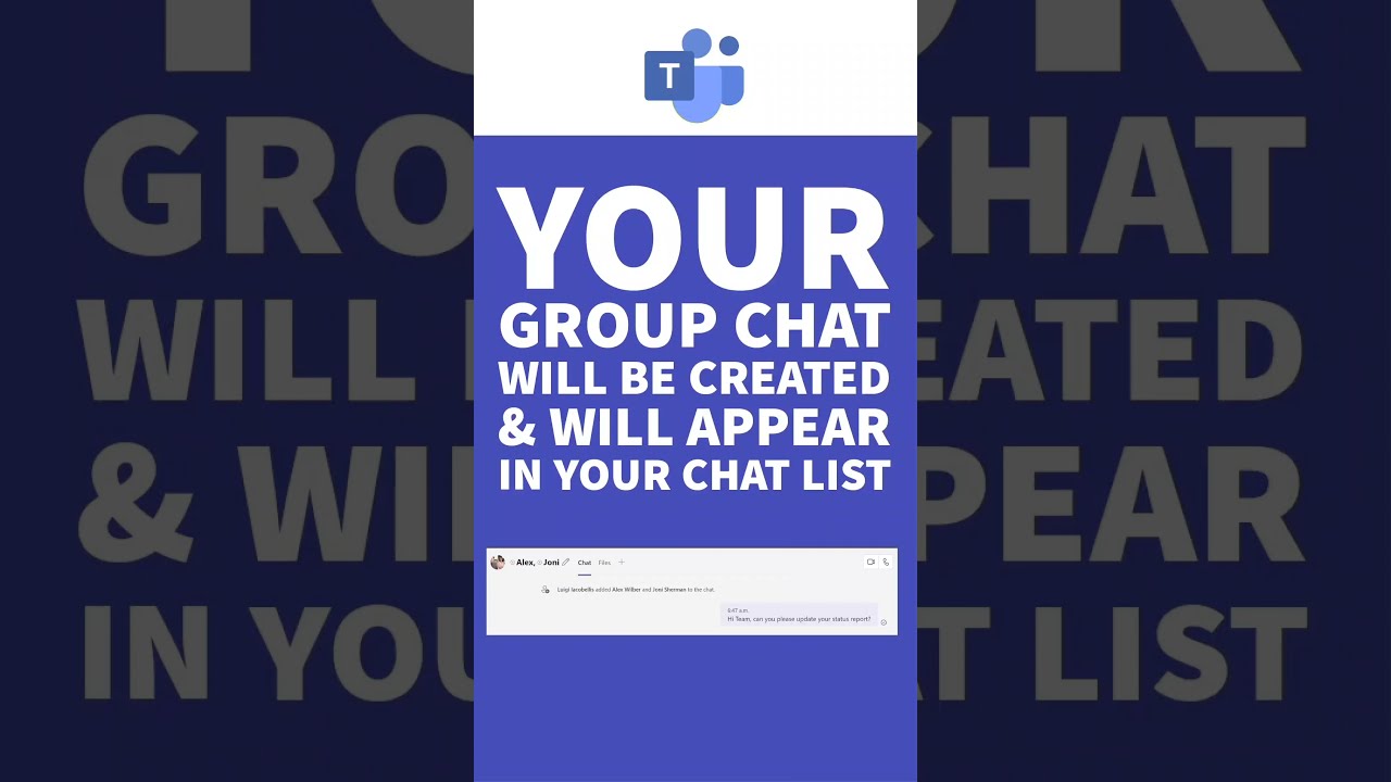 #Shorts Как создать групповой чат в Microsoft Teams