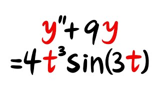 Determine the form of a particular solution, second order linear differential equation, sect 4.4 #27