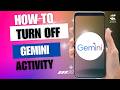 How to Turn Off Gemini Activity on iPhone