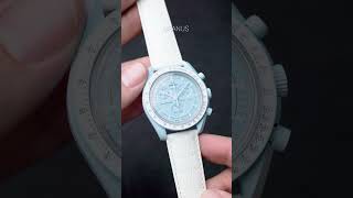 MoonSwatch Uranus perfect watch strap combo #moonswatch #watchstrap