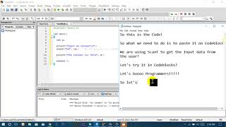 Codeblocks Tutorial Using Scanf