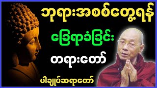 ပါမောက္ခချုပ်ဆရာတော် ဟောကြားတော်မူသော ဘုရားအစစ်တွေ့ရန် ခြေရာခံခြင်း တရားတော်