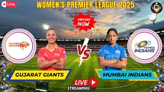 🔴 WPL Live : GGW Vs MIW - Women’s Premier League 2025 Match HD Live Streaming Watch Along🔴 #wpl