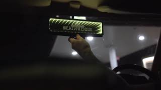 DEATH CLIQUE RGB BACKHOLE INFINITY LED REAR VIEW MIRROR