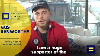 LGBTQ Olympian Gus Kenworthy Thanks HRC for Saving Lives