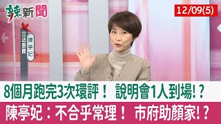 【辣新聞152 重點摘要】8個月跑完3次環評！ 說明會1人到場!? 陳亭妃：不合乎常理！ 市府助顏家!? 2021.12.09(5)