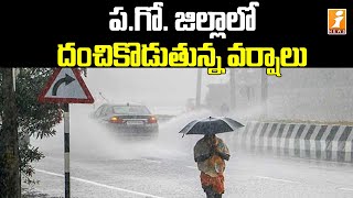 ప.గో జిల్లాలో దంచికొడుతున్న వర్షాలు | Gulab Cyclone Effect in West Godavari Dist. | iNews