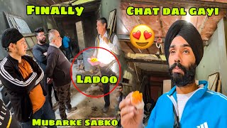 Finally Shop ki chat dal gayi 😍 sabko khilaye Ladoo ❤️ Meri puri youtube Family ko Mubarke 🙏🏻