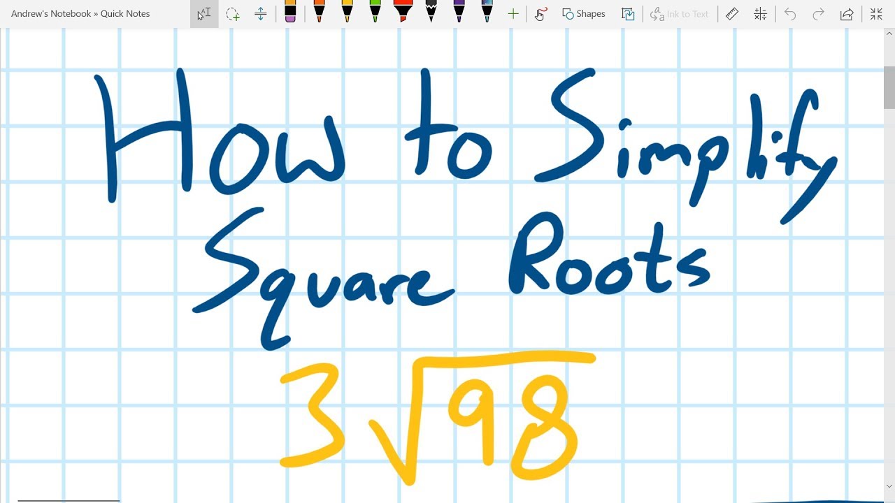 How To Simplify Square Roots - YouTube