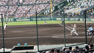 二松学舎大付　片井海斗選手　ライト前ヒット　(対大阪桐蔭)