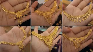 Gold Necklace New Designs 2023 Very Light Weight / Gold Necklace Designs Pictures  #New Designs 2023
