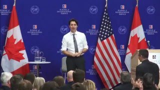 Prime Minister Justin Trudeau at SIS
