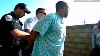 Black patient hooked to IV arrested after going on walk outside hospital I ABC7