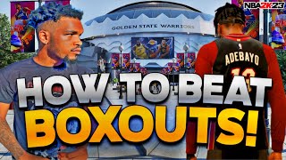HOW TO MOVE AROUND BOXOUTS IN NBA 2K23! WORM ON EVERY PLAY!
