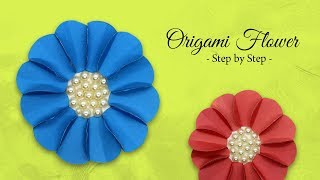 How to Make Easy Paper Flower | Origami For Beginners | DIY-Paper Crafts Step by Step