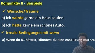 Deutsch lernen A2- Lektion 8/ ትምርቲ ቋንቋ ጀርመን A2- 8ይ ክፋል, Konjunktiv ll