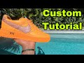 Custom Orange Off White Airforce Ones Tutorial | Sticky Nation |