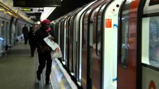 London Underground and National Express East Anglia trains 6th Jan 2012