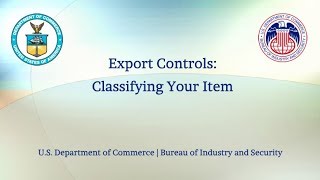 Export Controls: Classifying Your Item