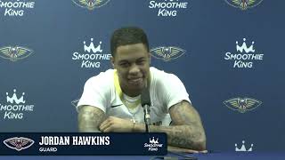 Jordan Hawkins interview | Pelicans Media Day 2024