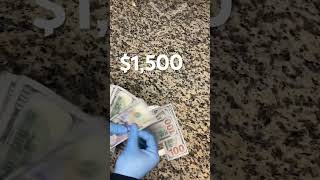 $1,500 Cash #cashvisualz #money #cash #manifest #finacialfreedom #millionaire #billionaire