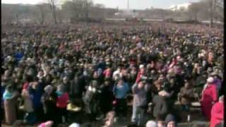 Massive Crowds Welcome New US President