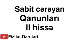 Sabit cərəyan qanunları (part II)